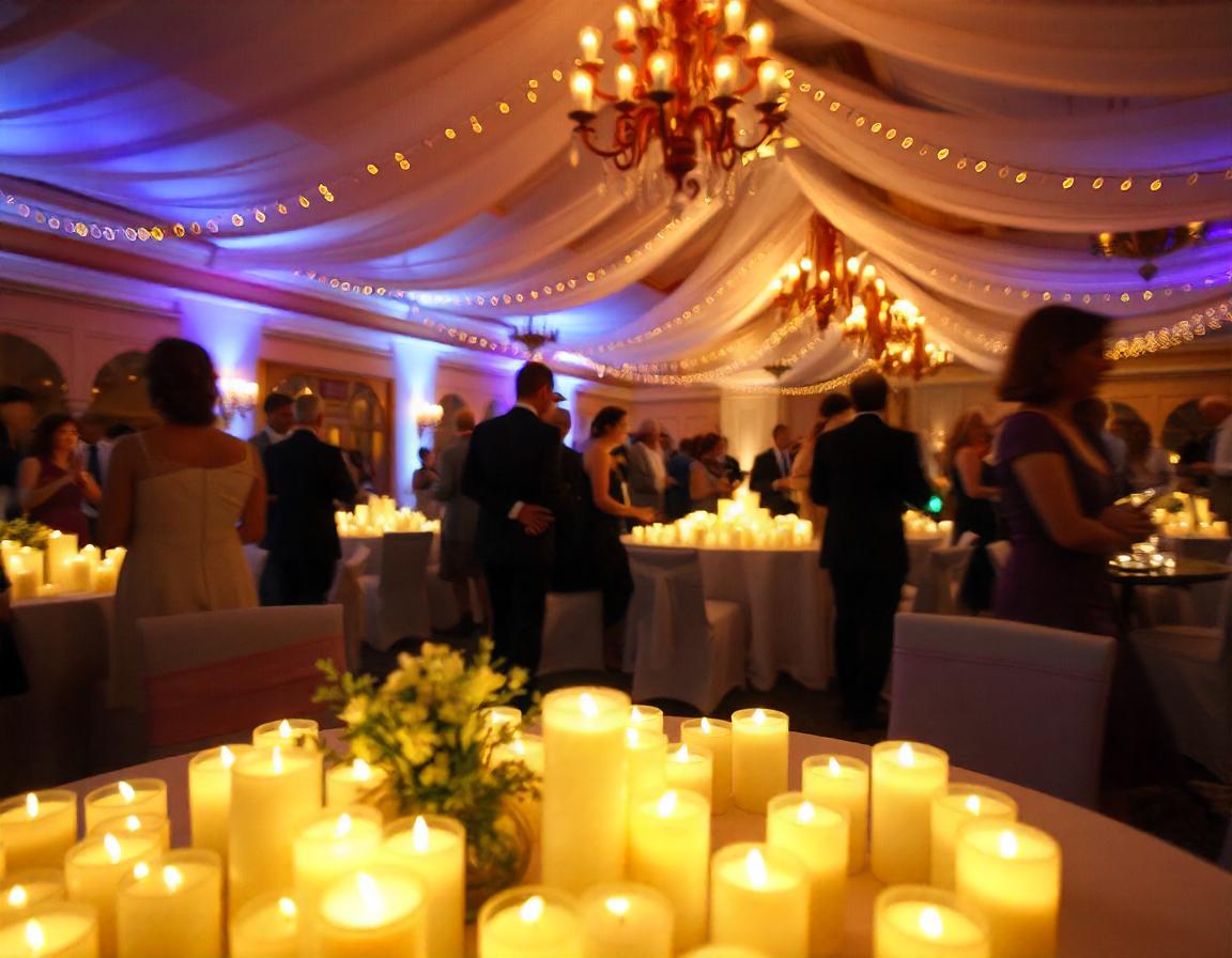 Wedding reception candle hire Toowoomba